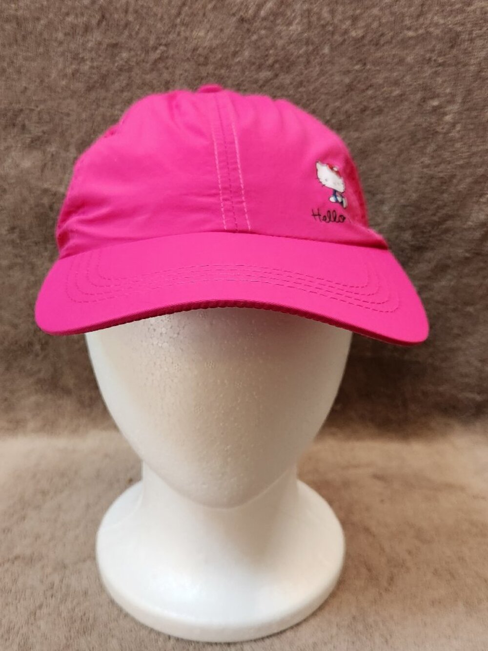HELLO KITTY Women's Pink Mesh Baseball Cap with Ponytail Hole - NEW NWOT - Picture 3 of 6